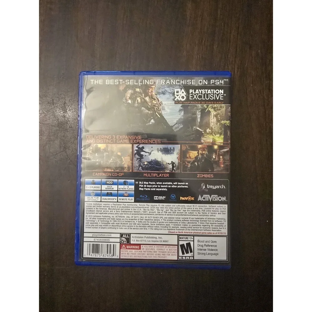 Call of Duty: Black Ops III SONY PlayStation 4 Activision Treyarch Tested/Works